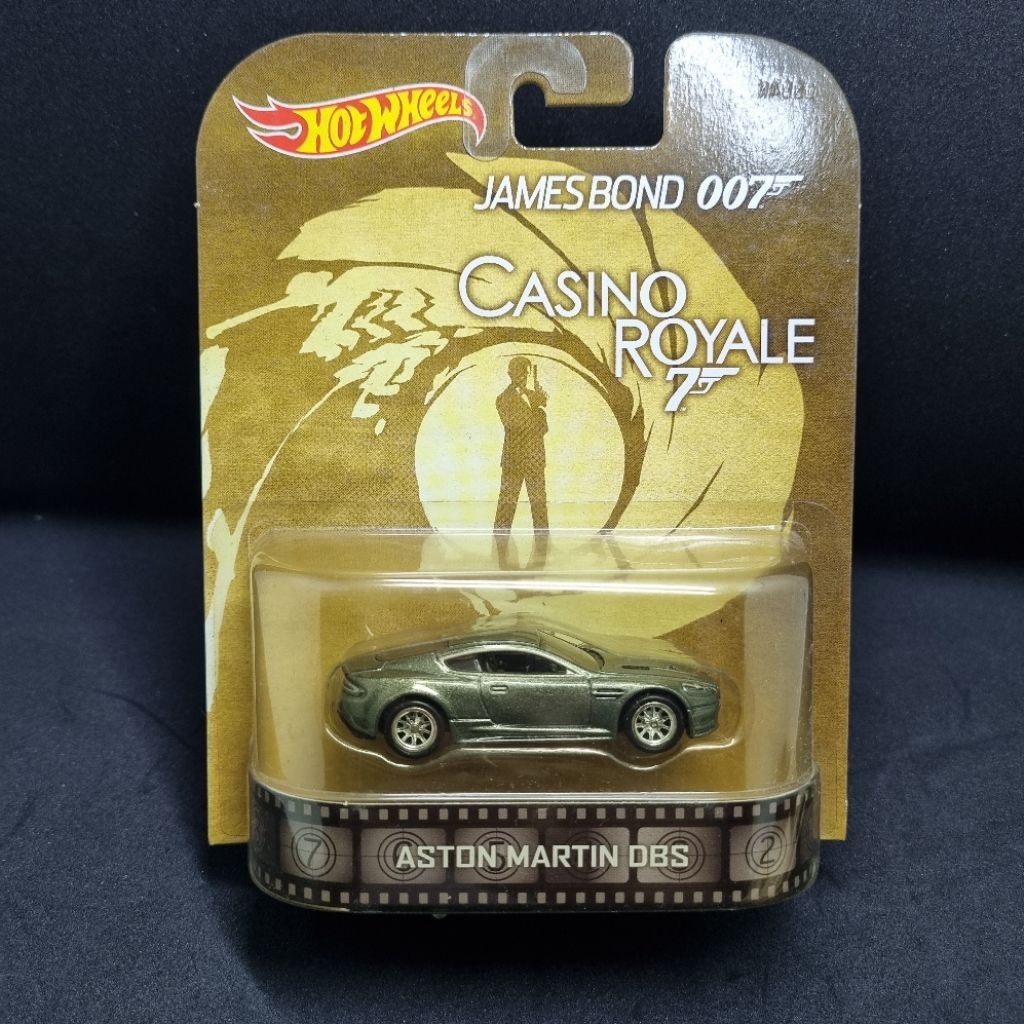 Diecast Mobil Hotwheels 1:64 JAMES BOND 007 CASINO ROYALE ASTON MARTIN DBS