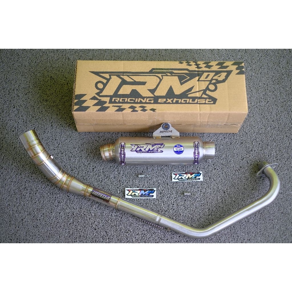 Knalpot racing original irm jupiter mx 135new mx135 old mx king 150 knalpot mx135 new