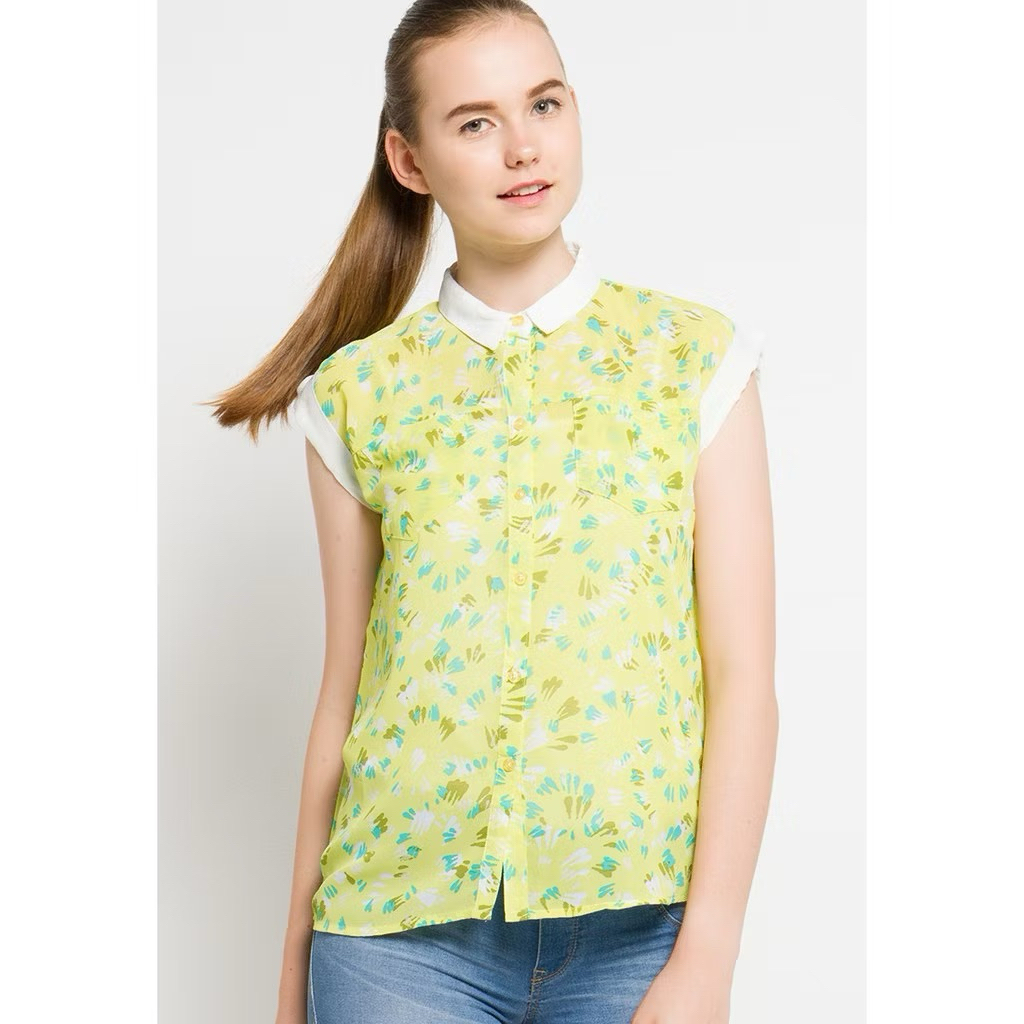 POINT ONE Kemeja Laura Sleeveles Top 300086 Atasan Wanita