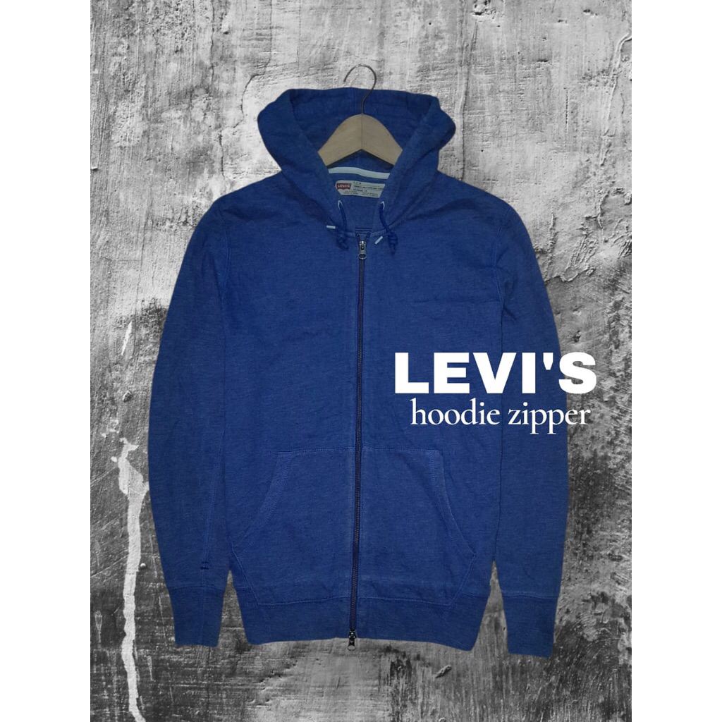Hoodie Zipper Levis keren mewah full tag full emboosh second preloved