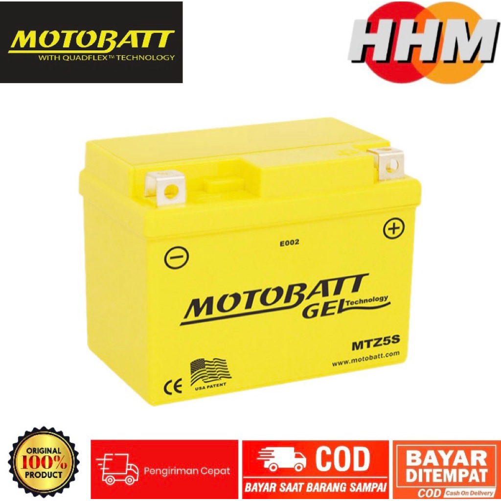 Aki-Batre MOTOBATT MTZ-5S Beat, Revo Absolute, CRF 150L, Vario, Verza