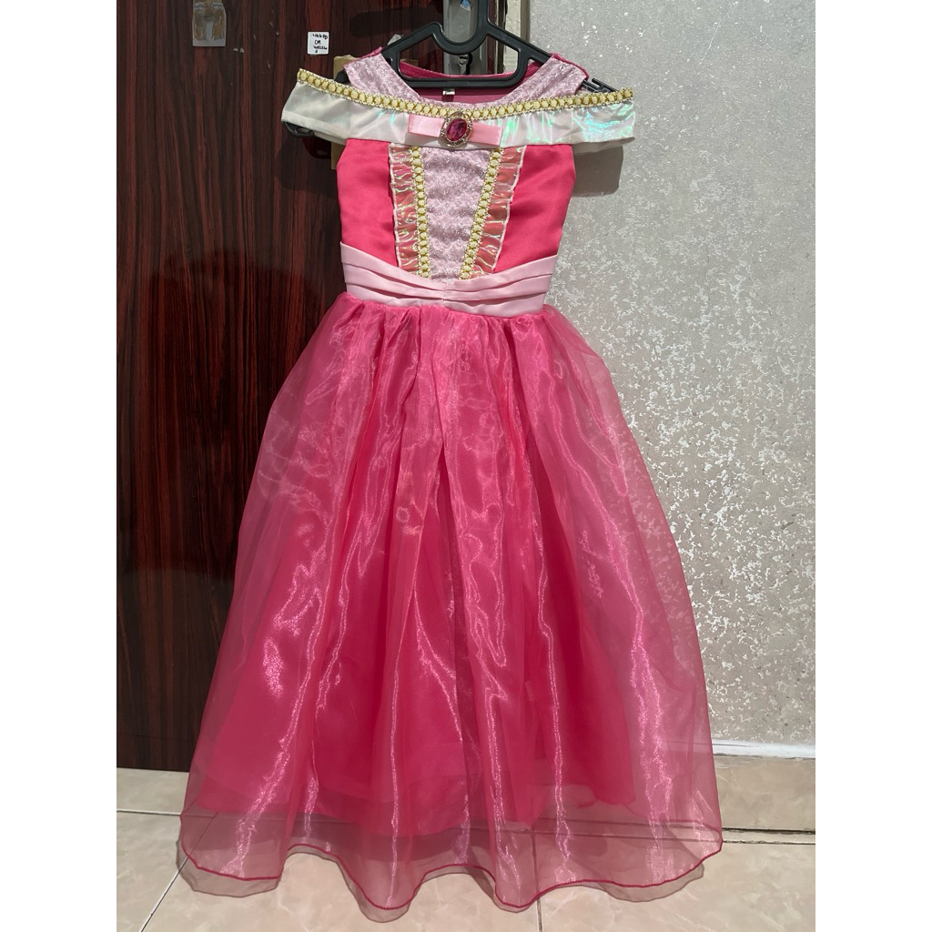 PL Dress Gaun Princess Aurora pink