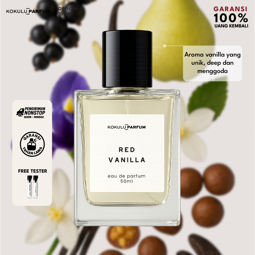 Kokulu Perfume Red Vanilla Sweet Eau De Perfume - Parfum Wanita