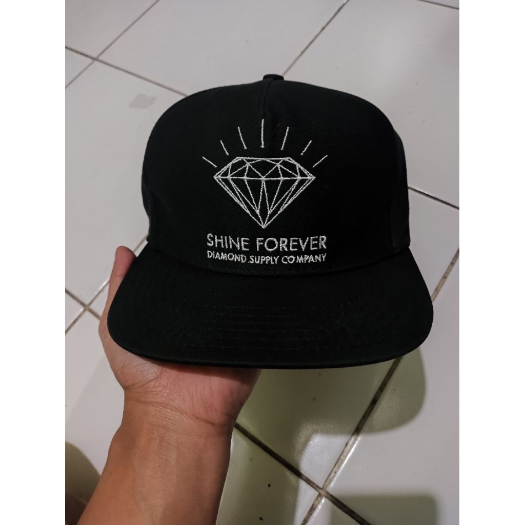 Topi Diamond Supply Co. Black Mens Sport Snapback Hat