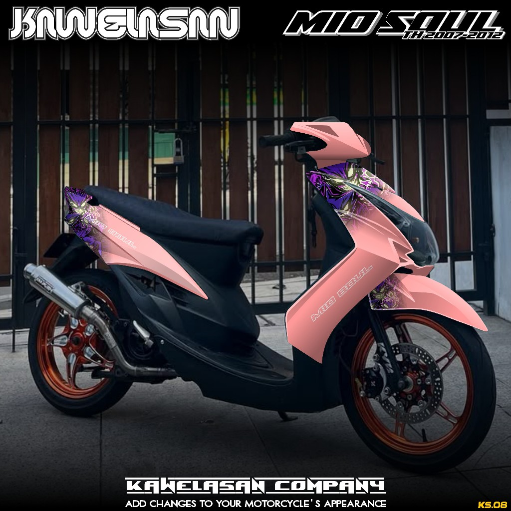 COD Sticker Decal Full Body Motor Yamaha Mio Soul Karbu Tahun 2007 2008 2009 2010 2011 2012 Sticker 