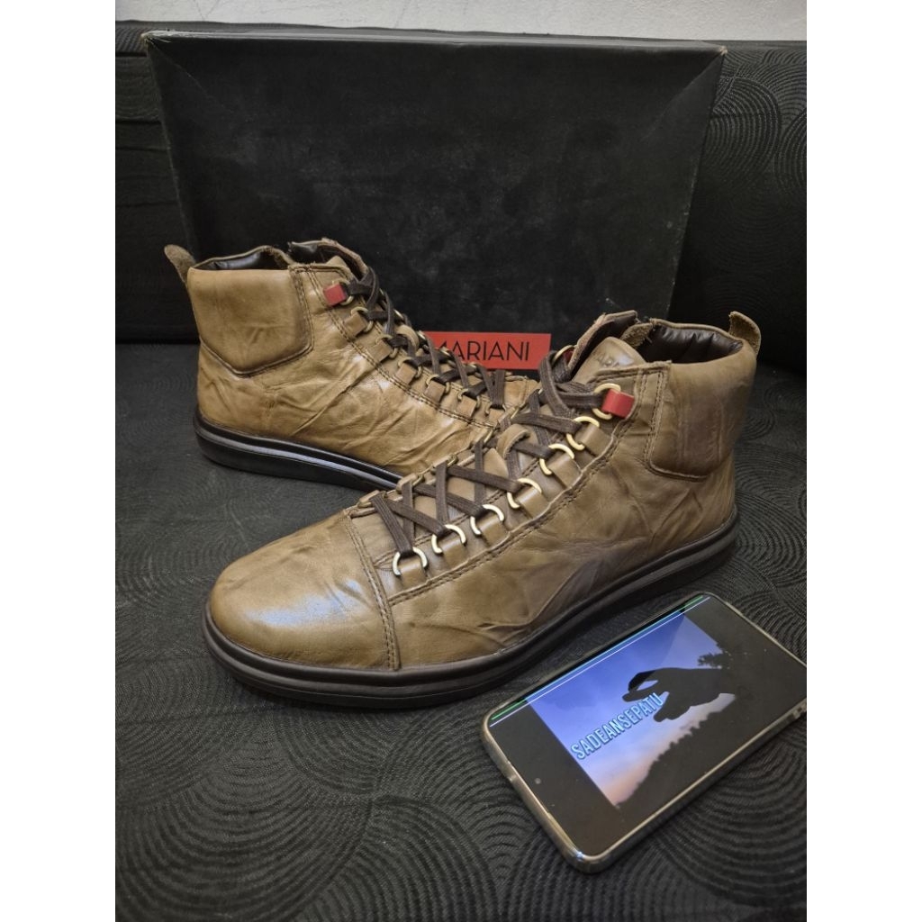 Sepatu Gino Mariani Gregory 1 Brown Cow Leather