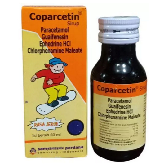 COPARCETIN Sirup - RASA JERUK  Isi 60ML