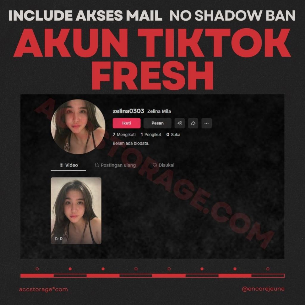 Akun TikTok Fresh  | Tiktok Baru | Fresh | No Shadowban | Siap Pakai