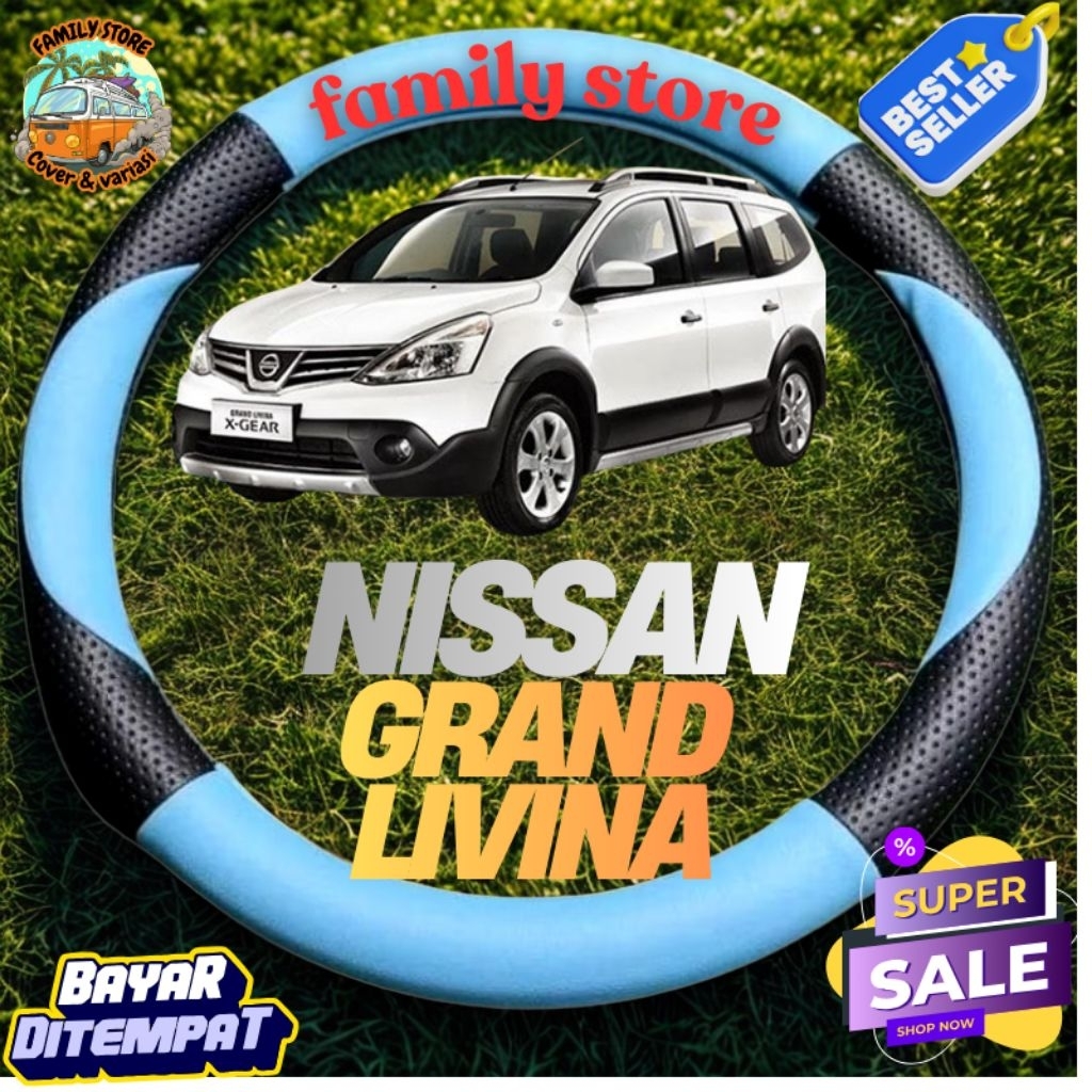 Covetstir / Sarung stir untuk mobil minibus NISSAN GRAND LIVINA bisa juga untuk agya alya brio  Bung