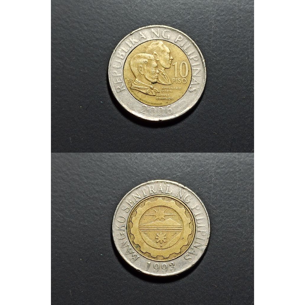 uang asing philipinas 10 piso 1993 k174