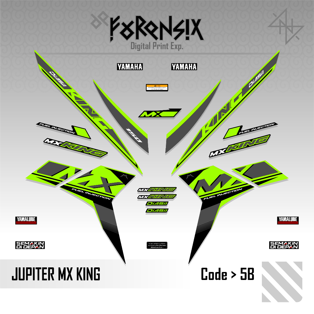 Striping Jupiter MX KING 5 || Stiker Jupiter MX KING 150 || Decal Jupiter MX King Sniper 150