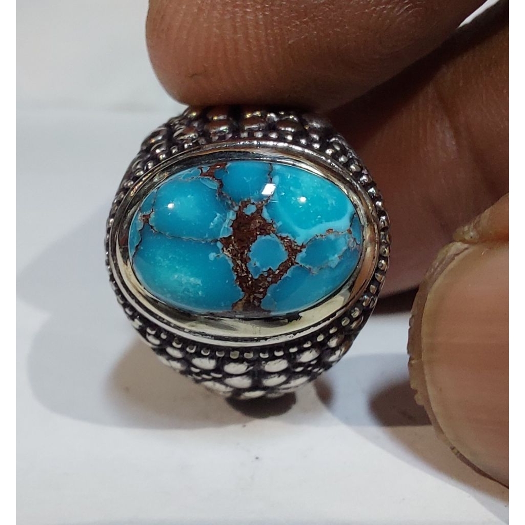 PIRUS MESIR BIRU GRADASI EST DIM 12,5x8,5x7 RING 8