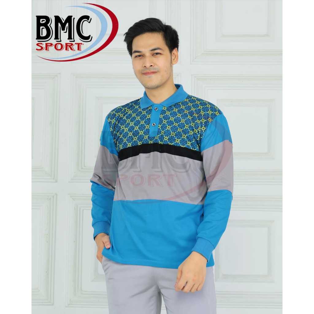 atasan baju olahraga model batik kekinian seragam senam guru model batik