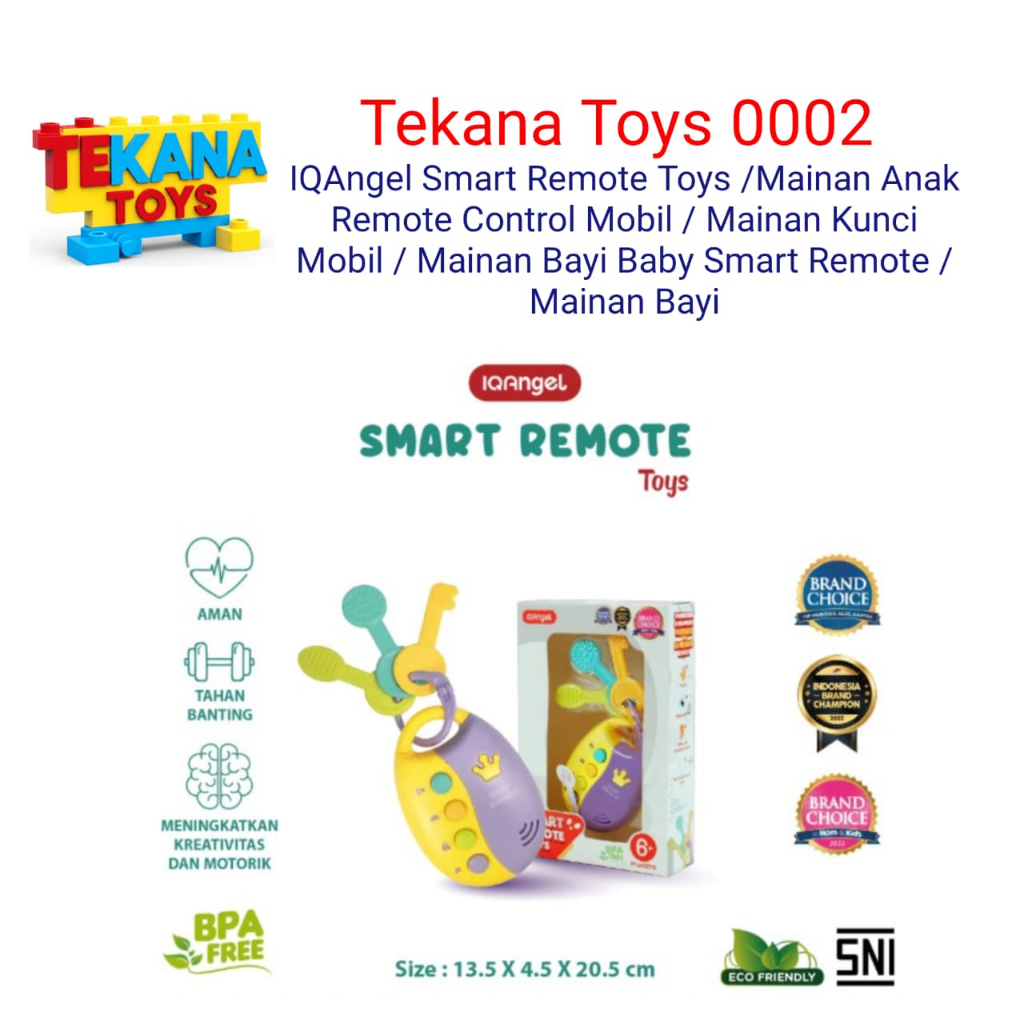 Tekana Toys - 0002 [BABIESFIRST] IQAngel Smart Remote Toys /Mainan Anak Remote Control Mobil / Maina