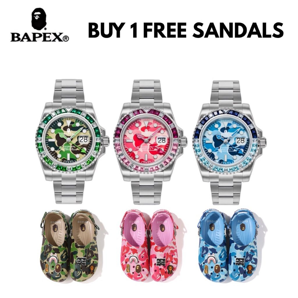 WATCH BAPE - TYPE BAPEX ABC CAMO STONE BUY 1 FREE 1