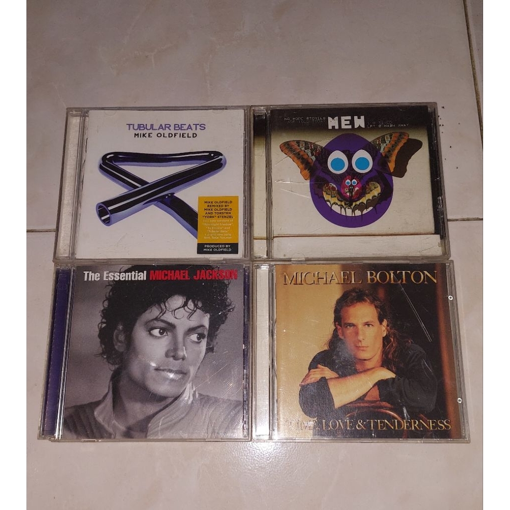 cd MIKE OLDFIELD-Tubular Beats / MEW-No More Stories / MICHAEL JACKSON-The Essential / MICHAEL BOLTO