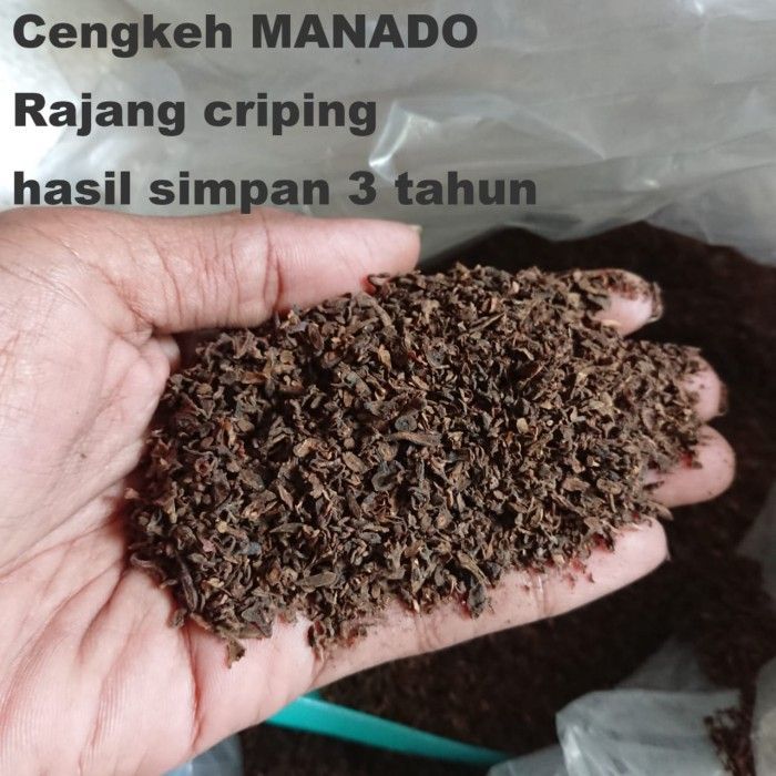 100 gr Cengkeh Manado Murni organik Rajang hasil simpan 3 tahun bahan campuran rempah alami untuk ma