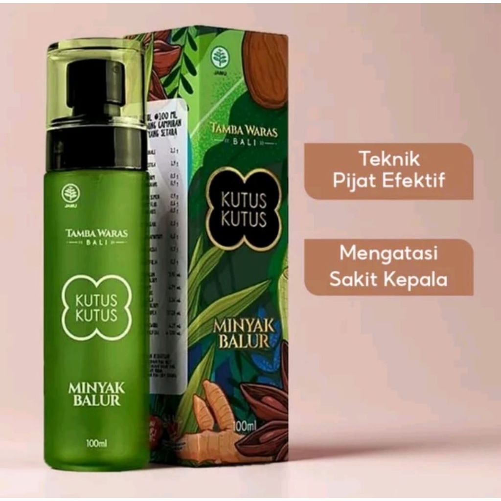 KUTUS KUTUS KEMASAN BARU ORIGINAL - MINYAK KUTUS KUTUS TAMBA WARAS KEMASAN 100ML