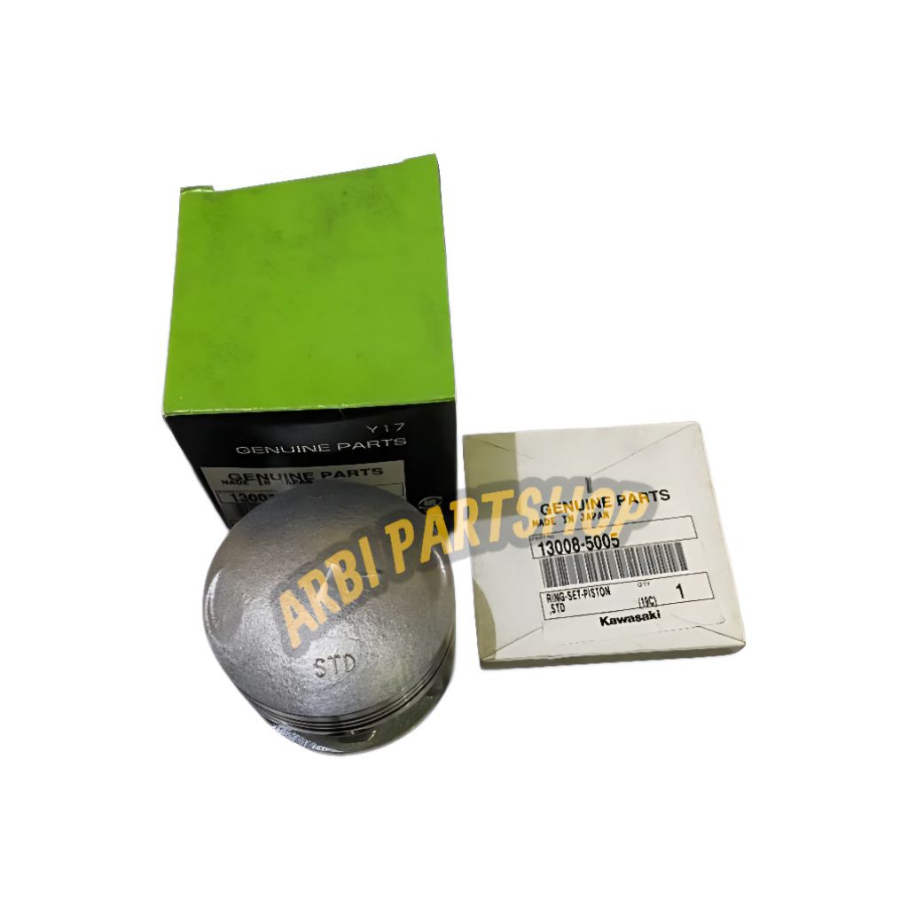 Piston Set Ring Seher Binter Merzy Kz 200 Original Kawasaki