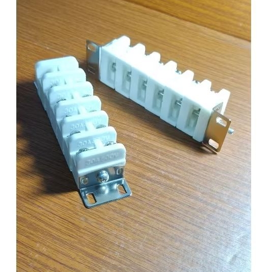 Terminal Blok Keramik 6P 30A I Material Steatite Keramik Terminal Blok Heater