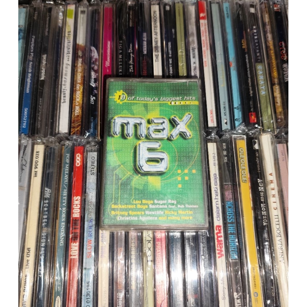 Kaset Kompilasi Max 6 - Lou Bega, Coco Lee, TLC, Christina Aguilera, Madonna, Westlife