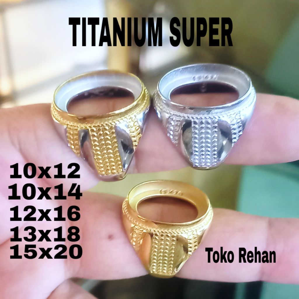 Cincin Ring Emban Titanium Super