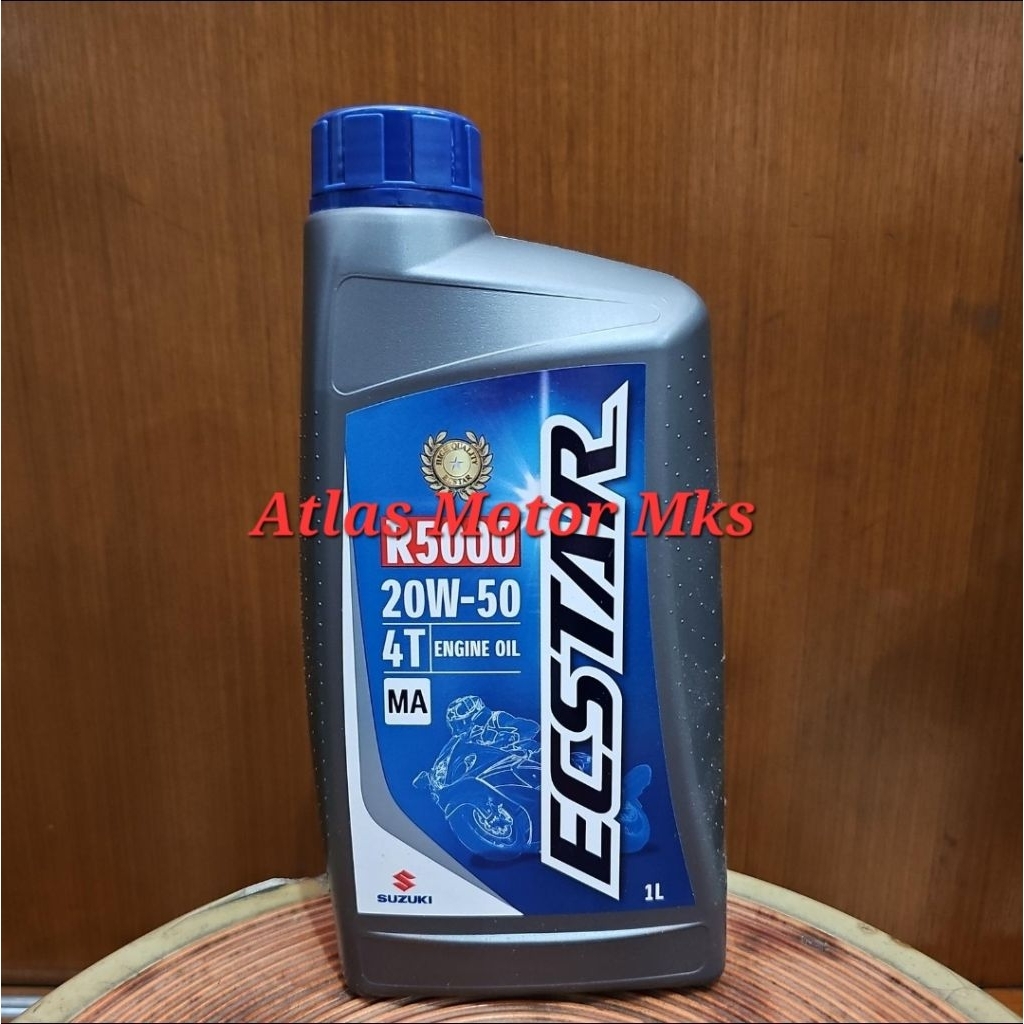 [1LITER] OLI MESIN MOTOR SUZUKI ECSTAR 20W50 R5000 4T PELUMAS MESIN KENDARAAN SEPEDA MOTOR - 1 LITER