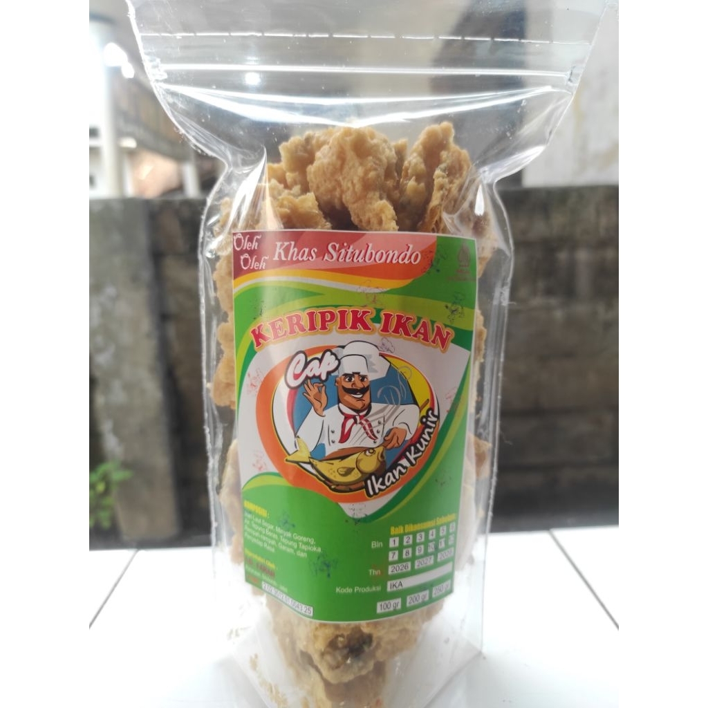 Kripik Ikan cap ikan kunir