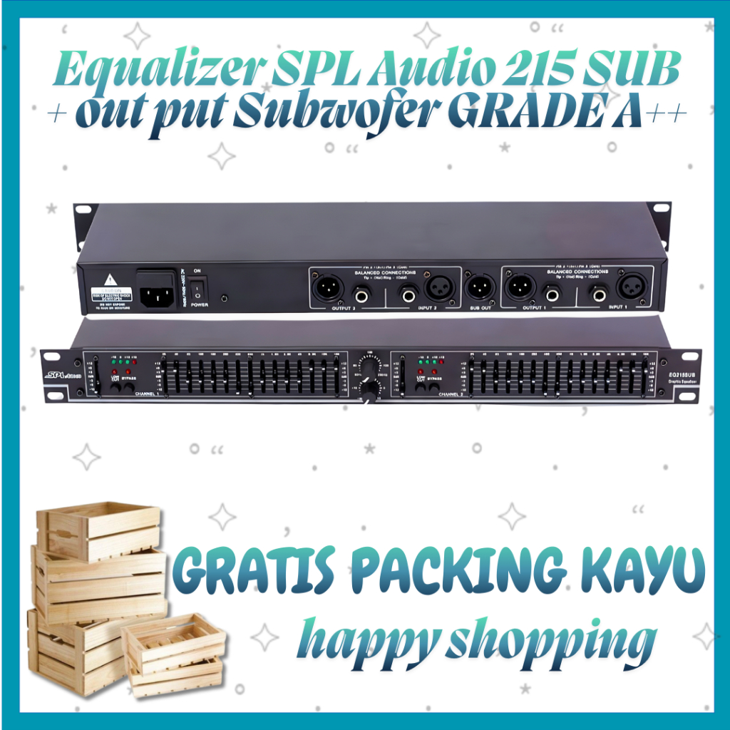Equalizer SPL Audio EQ 215 SUB ORIGINAL + out put Subwofer