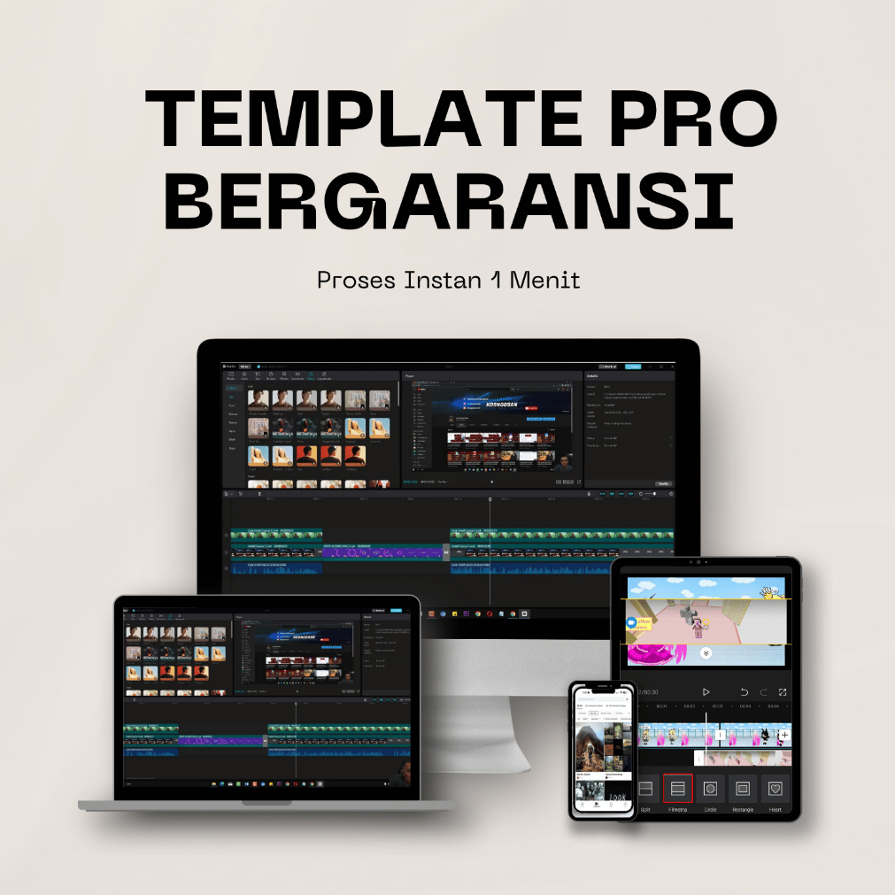 BARU  Akses Pro Capcut Android/Ios/PC 1 Tahun Garansi