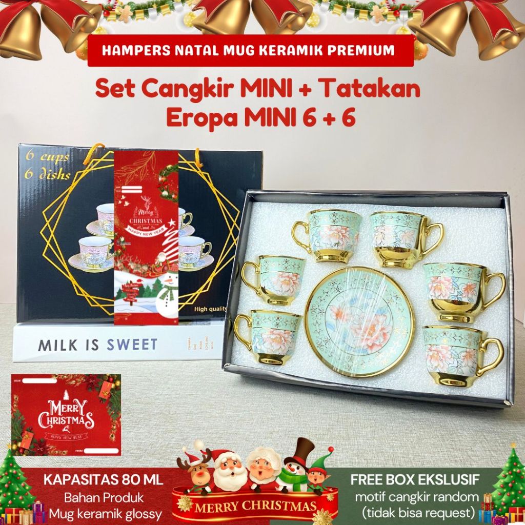 Cangkir Teh Set Keramik Piring Tatakan Kecil Gelas Kopi Gaya Eropa