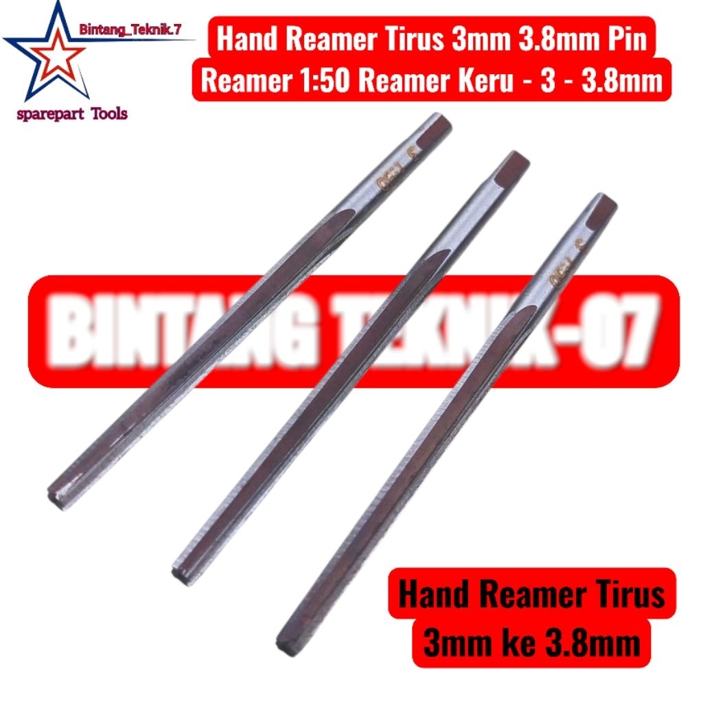 Hand Reamer Tirus 3mm 3.8mm Pin Reamer 1:50 Reamer Keru - 3 - 3.8mm