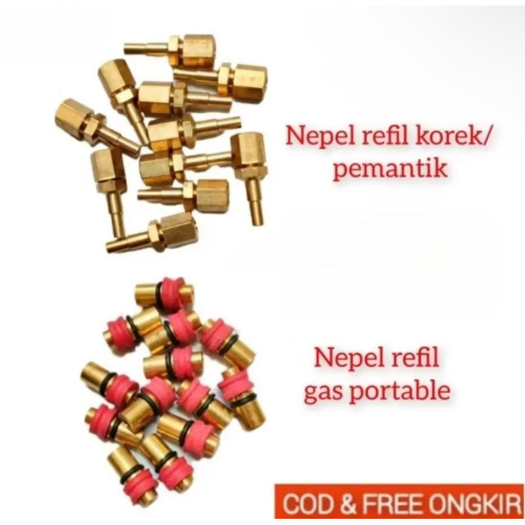 Alat isi ulang gas PORTABLE refill gas kaleng portable simple nepel isi ulang gas portable bahan KUN