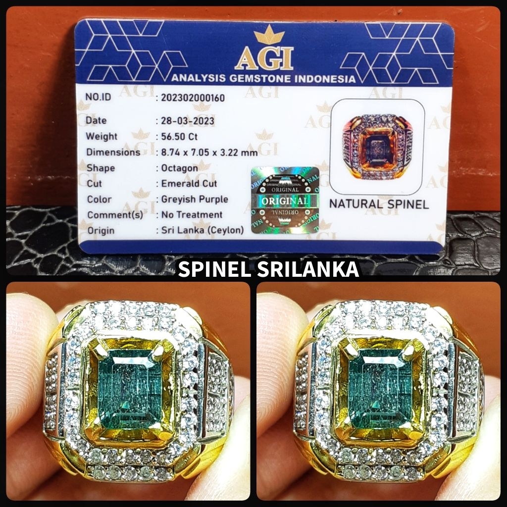 natural permata spinel ceylon srilanka + memo lab