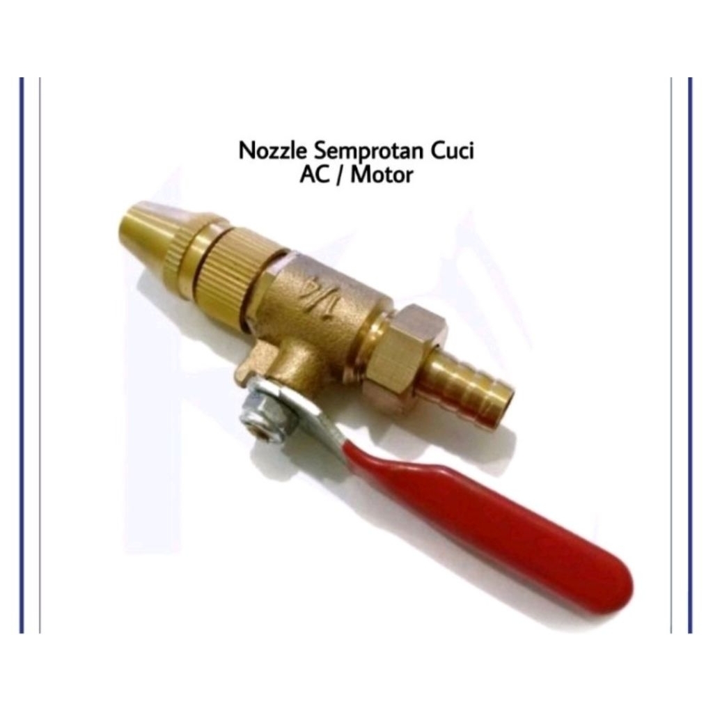 KRAN NOSEL DAN SPRAYER SEMPROTAN STEAM CUCI AC MOTOR