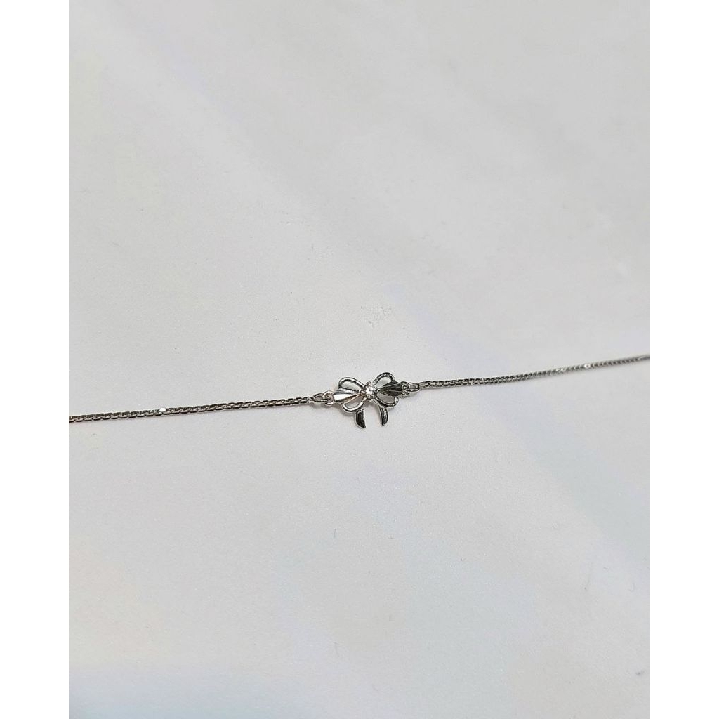 Gelang Rantai Emas Putih Pita 1.85 Gram 17K 750 (RH401)