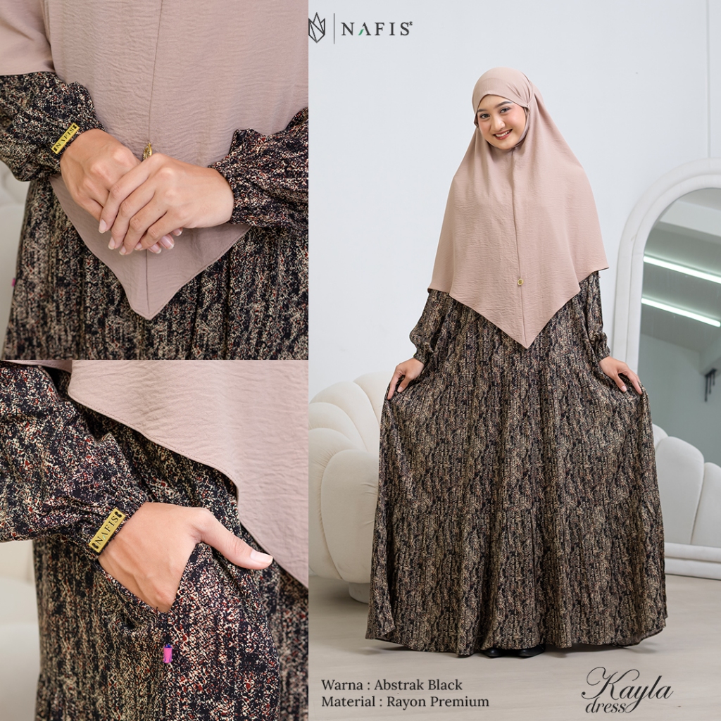 NAFIS GAMIS KAYLA MATERIAL RAYON PREMIUM