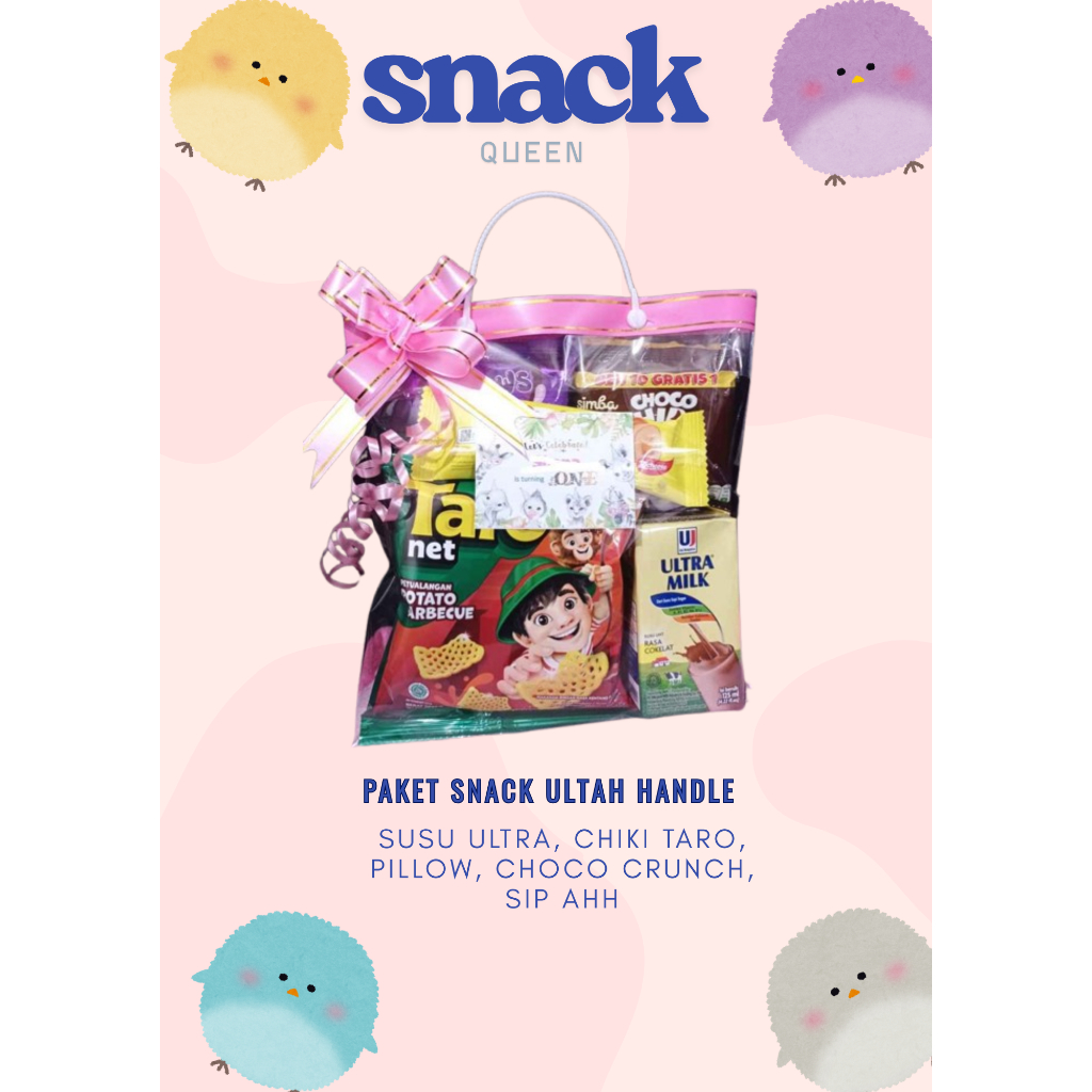 MURAHSNACK ULANG TAHUN ANAK/BINGKISAN ULANG TAHUN ANAk/MODEL PITA