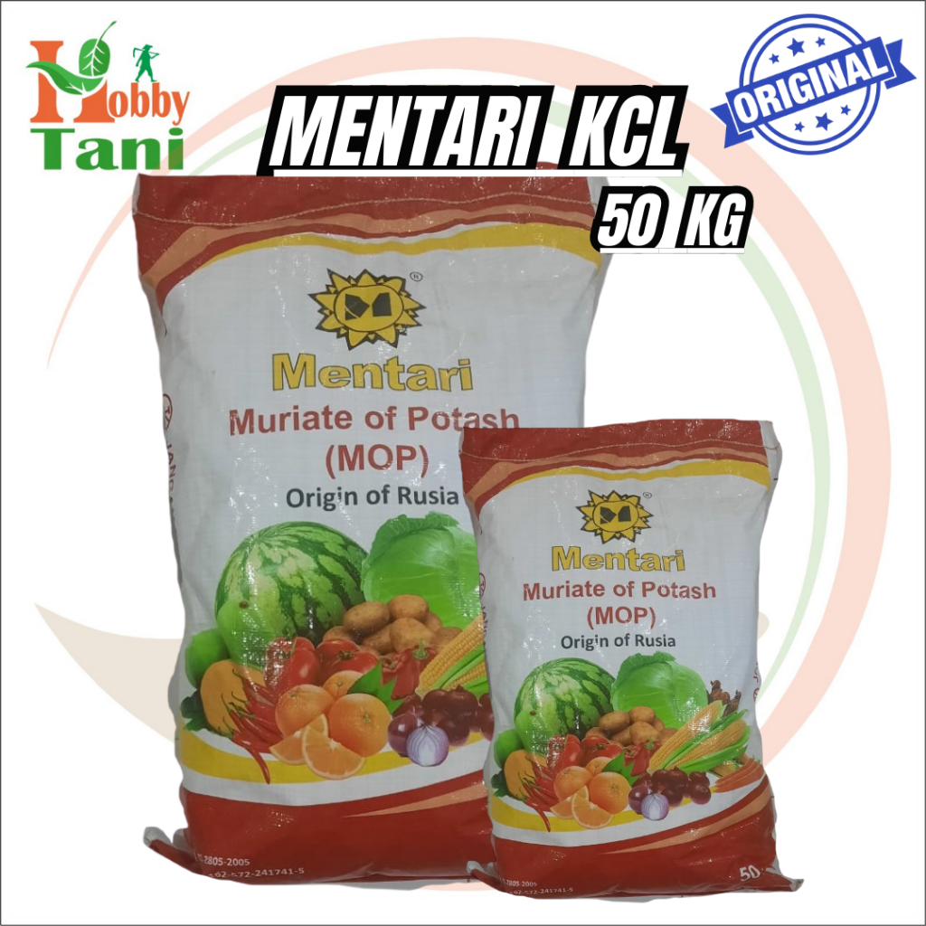 Pupuk Mentari MOP 1 Kg / Pupuk KCL / Untuk Semua Tanaman 50 Kg Original
