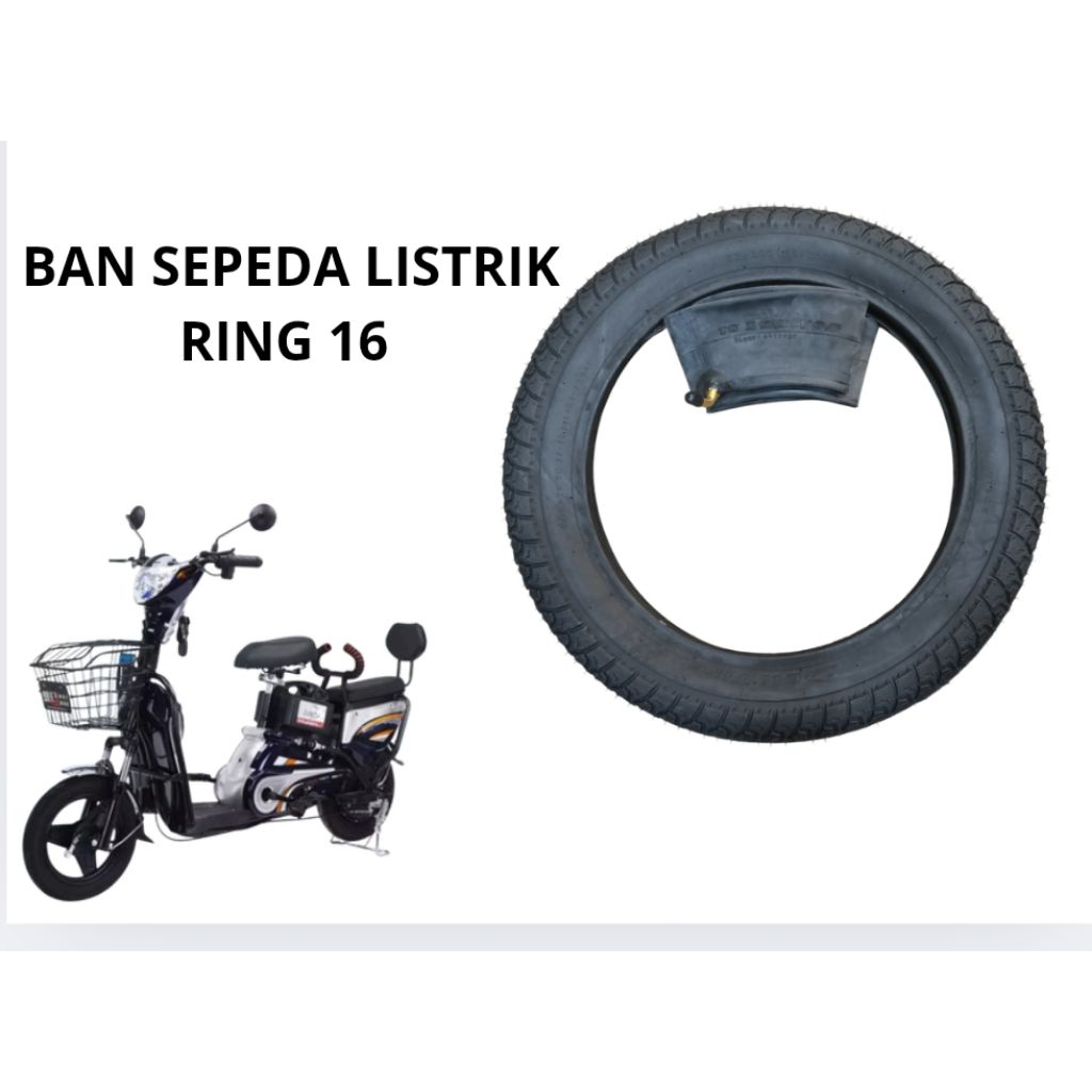 BAN SEPEDA LISTRIK RING 16 UNIVERSAL UK 16x2.50