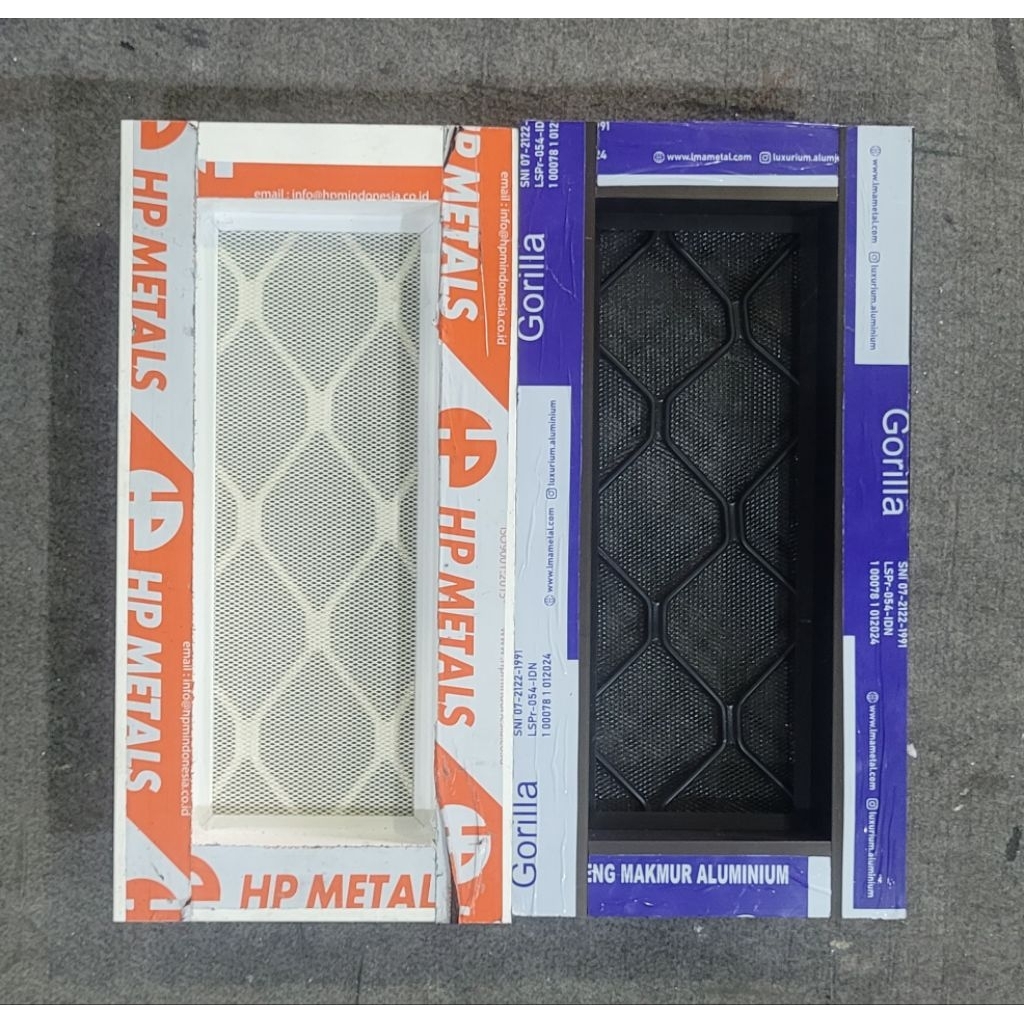 Loster Aluminium 40 cm × 20 cm, Ventilasi Angin-angin