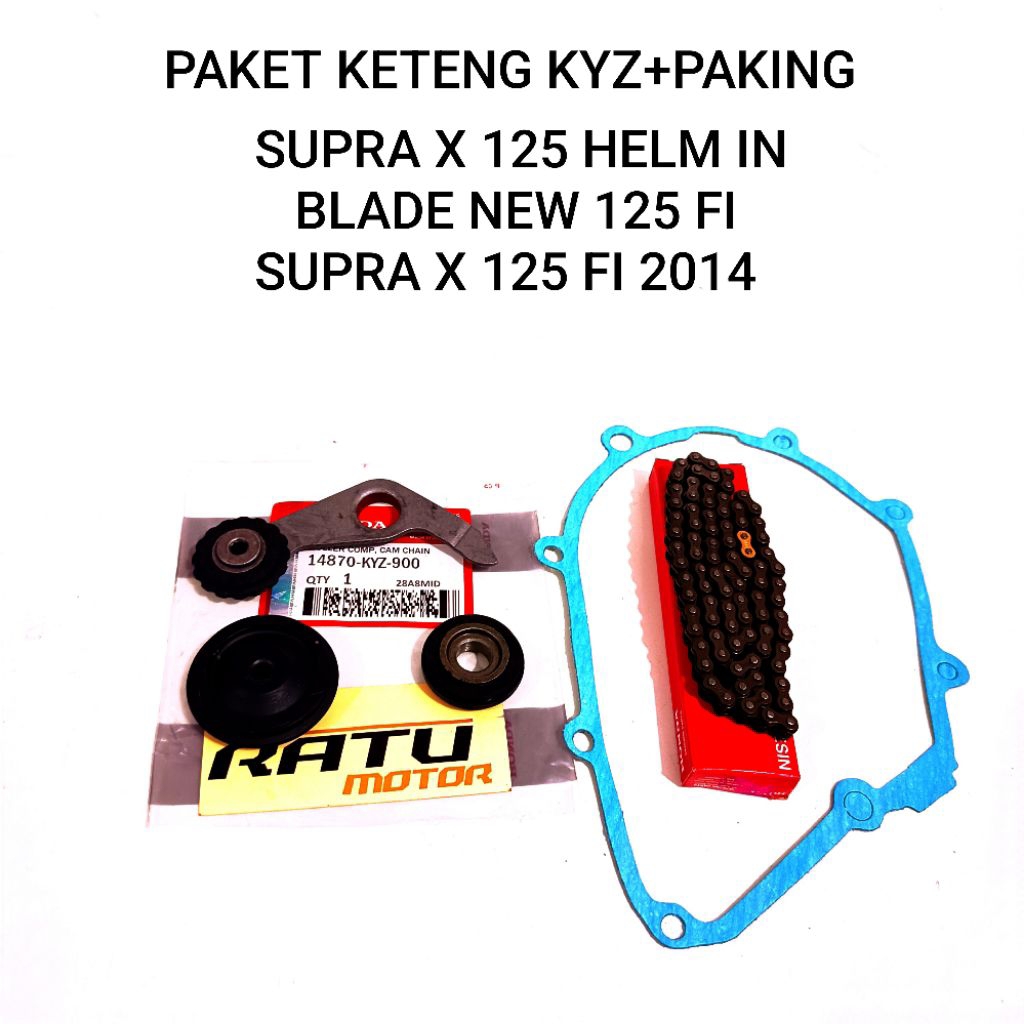 KETENG KYZ + ROLL KETENG + PAKING SUPRA X 125 HELM IN BLADE NEW 125 FI SUPRA X 125 FI 2014