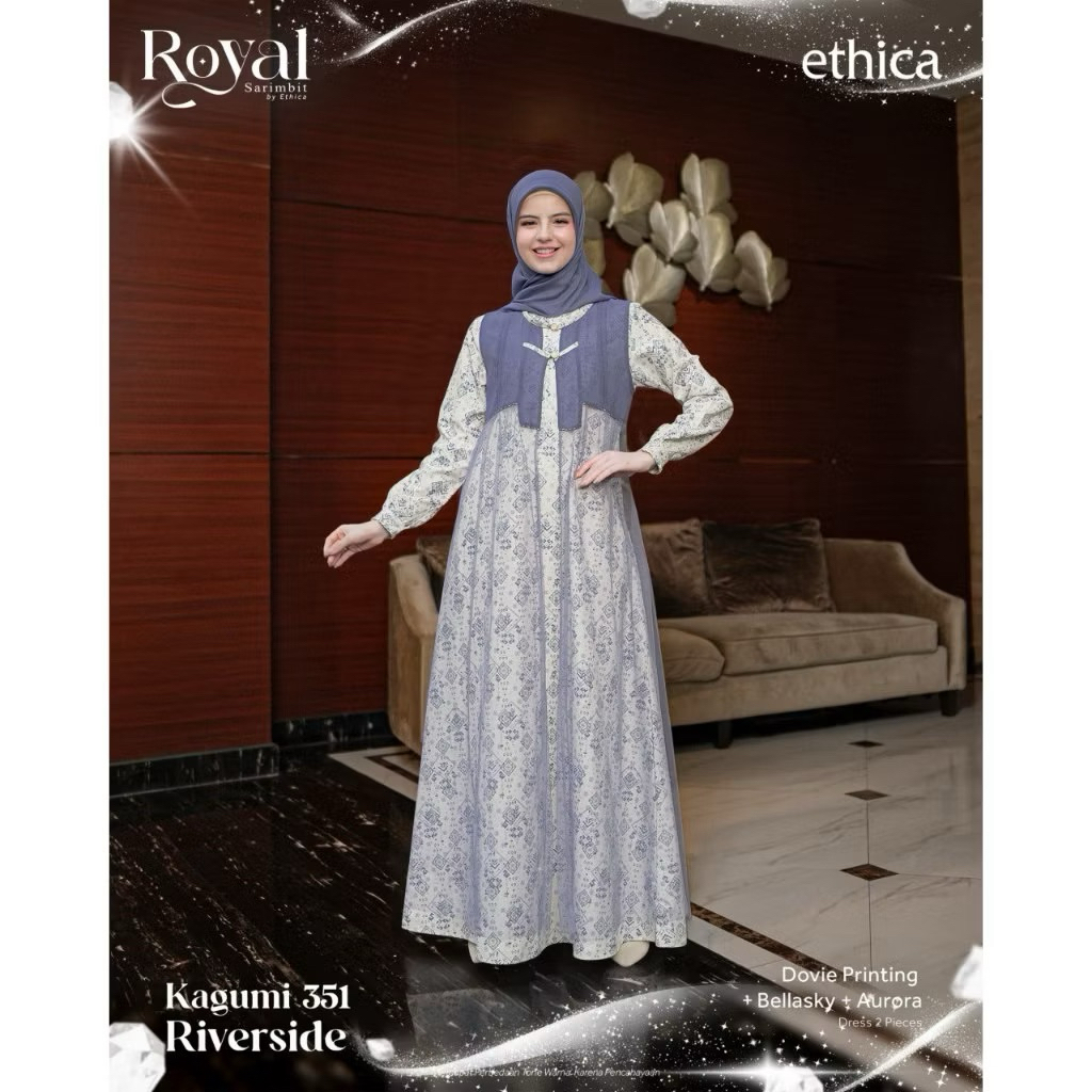 Ethica Kagumi Riverside Gamis Ibu - GAMIS SARIMBIT LEBARAN 2026