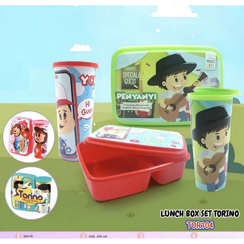 FREE ONGKIR Lunch box set torino