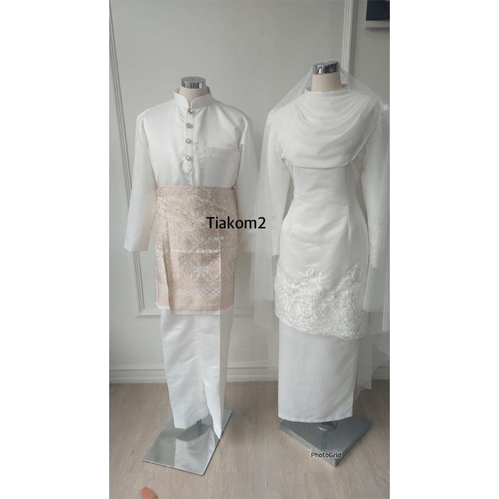 gaun pengantin Malaysia melayu gaun akad gaun walimah wedding dress