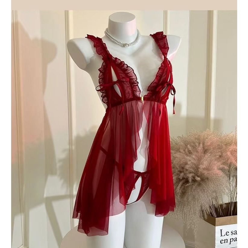 LISA Lingerie Dress Wanita Free G String Adem Lembut Reguler Big Jumbo Size