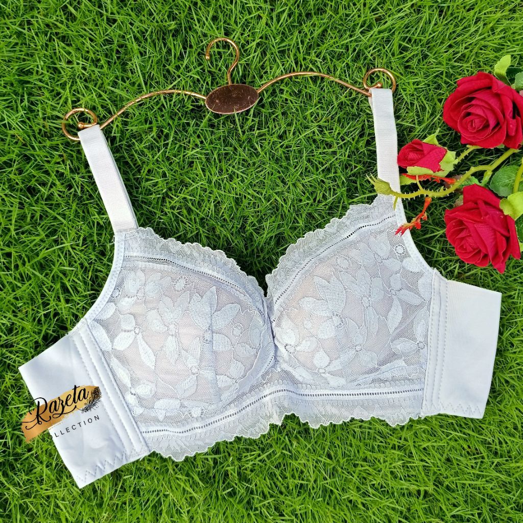 BRA BH FASHION WANITA PAKAI KAWAT CUP A-B BUSA TEBAL SIZE 34-38