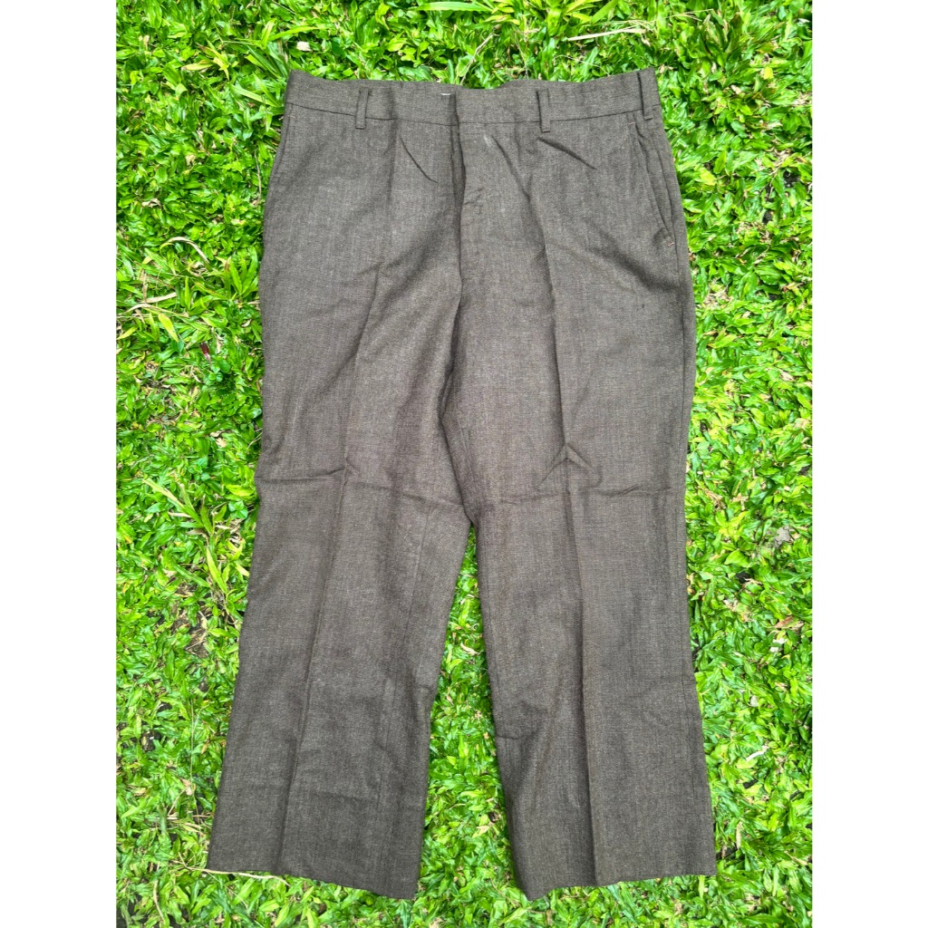 1970's Wool Brown Trousers Pants - Talon Zipper