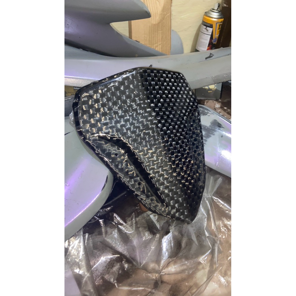 visor carbon kevlar aerox motif catur spreadthow