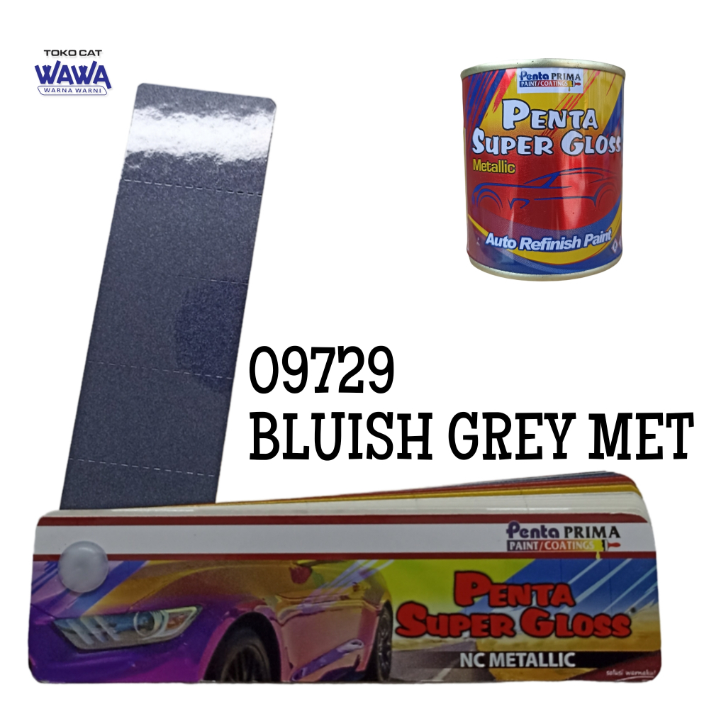 PENTA SUPER GLOSS BLUISH GREY MET 5461-09729 / CAT DUCO ABU METALIK PENTA 09729